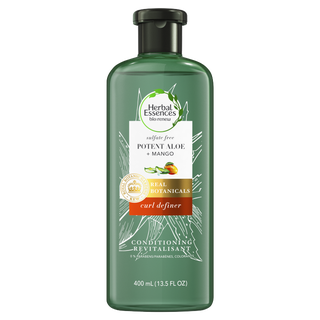 Herbal Essences Potent Aloe  Mango Shampoo  Conditioner on white background